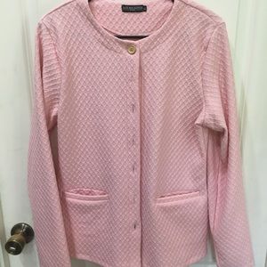 Jade Mackenzie pink cardigan: NWOT-size XL